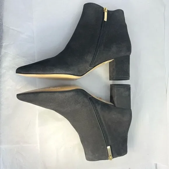 New L’AGENCE Women Jeanne Pointed Toe
Graphite Gray Brown Suede Bootie - Picture 3 of 11